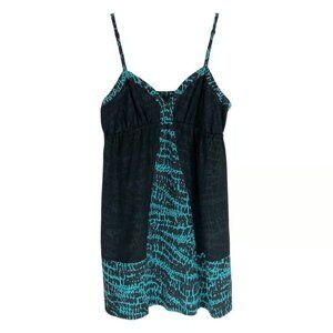 Silence Noise Small Dress Spaghetti Strap Green Black Mini Sleeveless